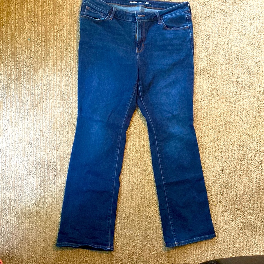 Barely worn, Old Navy bootcut jeans